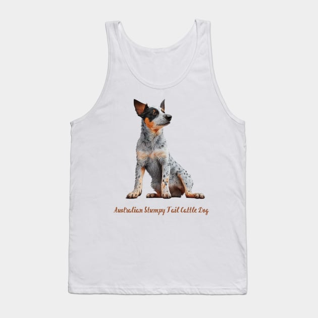 Australian stumpy tail cattle dog Tank Top by Schizarty